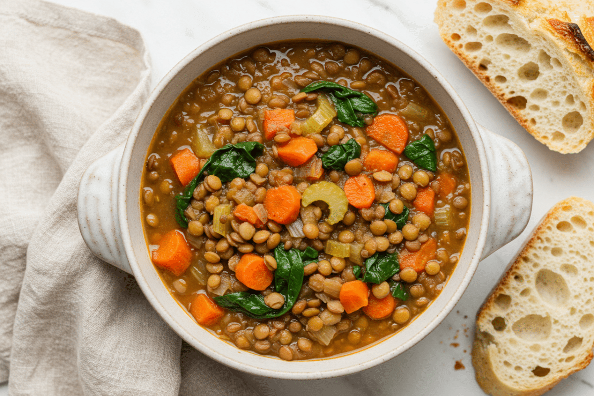 Cozy Lentil Bean Soup Slow Cooker Recipe for Effortless Comfort