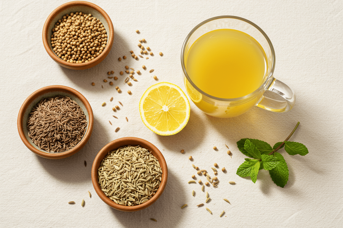 Tea Fennel Coriander Cumin: A Soothing Ayurvedic Digestive Tea