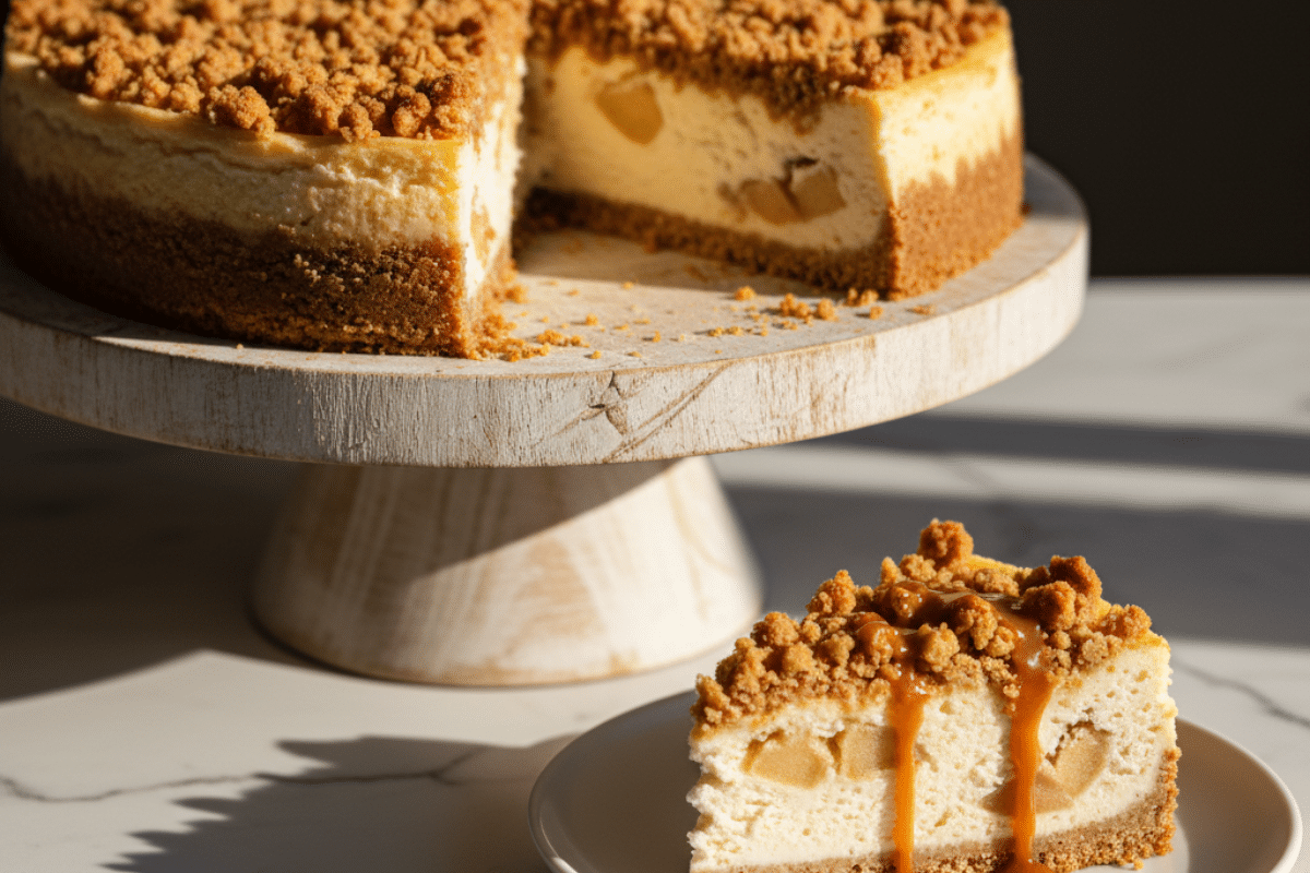 Cozy Apple Crumble Cheesecake Recipe